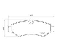 HELLA 8DB 355 036-861 Kit pastiglie freni