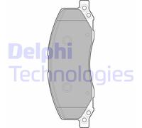 Kit pastiglie freno, Freno a disco LP2082 DELPHI per OPEL SAAB