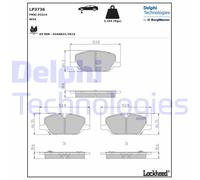 DELPHI LP3736 Kit pastiglie freni