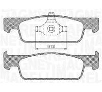 Kit pastiglie freno, Freno a disco MARELLI 363916060717 per RENAULT SMART