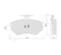 Kit Pastiglie Freno Freno A Disco Metelli 22-0050-2 per Seat VW Chery