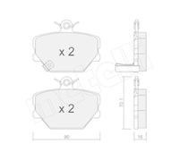 Pastiglie freno 22-0341-0 METELLI per SMART FORTWO Coupé CITY-COUPE ROADSTER