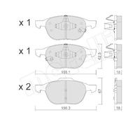 METELLI 22-0534-2 Kit pastiglie freni