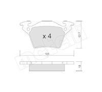metelligroup 22-0574-0 - Made in Italy - Pastiglie Freno
