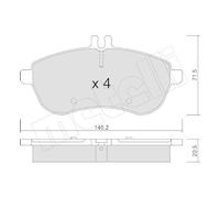 Kit Pastiglie Freno Freno A Disco Metelli 22-0665-0 per Mercedes Benz