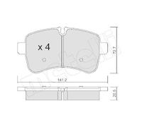 Metelli Pattini Freno Iveco Daily Iii 40C12 V, 40C14 V/P 22-0711-0
