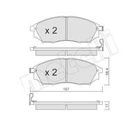 Kit Pastiglie Freno Freno A Disco Metelli 22-0819-0 per Nissan Renault Infiniti