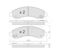 Kit Pastiglie Freno Freno A Disco Metelli 22-0888-0 per Great Wall