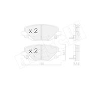 Kit Pastiglie Freno Freno A Disco Metelli 22-0947-0 per Chrysler Fiat Lancia VW