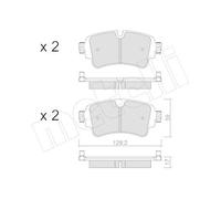 Metelli Kit pastiglie freno 22-1129-0 posteriori 4 pezzi per Audi Q5 2.0 40 TDI quattro