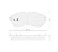 Kit Pastiglie Freno Freno A Disco Metelli 22-1173-0 per Man VW Assale Anteriore