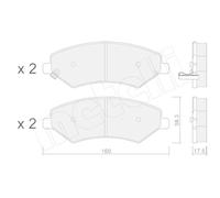 Kit Pastiglie Freno Freno A Disco Metelli 22-1217-0 per DR