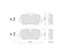 METELLI 22-1264-0 Kit pastiglie freni