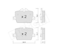 METELLI 22-1265-0 Kit pastiglie freni