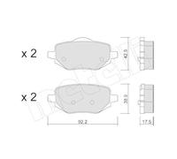 METELLI 22-1323-0 Kit pastiglie freni
