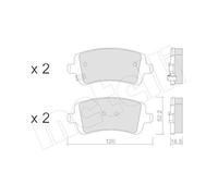 METELLI 22-1447-0 Kit pastiglie freni