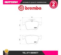 Brembo P 85 124 - Pastiglia Freno - Posteriore