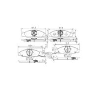 Kit Pastiglie Freno, Freno A Disco PP1099NP FDB1156 MDB1827 ADG04210 ADG04241