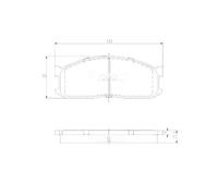Kit Pastiglie Freno, Freno A Disco PP1124NP D3047 SA94-49280 GDB737 S083-49280