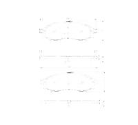 KIT PASTIGLIE FRENO, FRENO A DISCO PP592NP 50-01-130 J3601088 074802 D1263