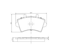 KIT PASTIGLIE FRENO, FRENO A DISCO PP658NP BP6575 P59039 PA151AF ADB01035 50151