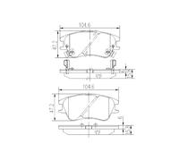 KIT PASTIGLIE FRENO, FRENO A DISCO PP681NP 50H08 BP3027 572401B ADG04260 223426