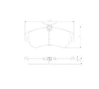 KIT PASTIGLIE FRENO, FRENO A DISCO PP713NP FDB604 41060-2F026 50-01-179 MDB1423