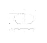 KIT PASTIGLIE FRENO, FRENO A DISCO PP766NP 0 986 424 795 BP6570 41060-AX625