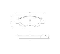 KIT PASTIGLIE FRENO, FRENO A DISCO PP784NP 5002217 0 986 494 065 224572 GDB1633