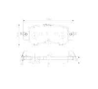 KIT PASTIGLIE FRENO, FRENO A DISCO PP811NP J3613016 K0Y1-2648Z-C DAY3-2648Z-A