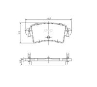 KIT PASTIGLIE FRENO, FRENO A DISCO PP847NP J3611046 KBP6564 GDB1470 573055B