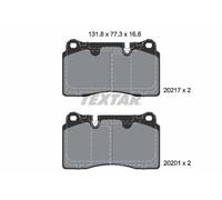 Kit pastiglie freno, Freno a disco TEXTAR 2021703 per DB9 Volante 6 2004-2012