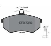 Kit pastiglie freno, Freno a disco TEXTAR 2066921 per CHERY EASTAR 2 2004-2008
