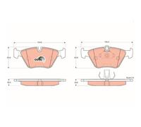 Kit Pastiglie Freno Freno A Disco Trw GDB1404 Cotec per Bmw Assale Anteriore