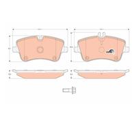 Kit Pastiglie Freno Freno A Disco Trw GDB1413 Cotec per Mercedes Benz