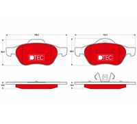Kit pastiglie freno, Freno a disco TRW GDB1687DTE per CLIO III 2 2006-2014