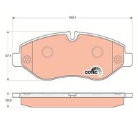 Kit pastiglie freno, Freno a disco TRW GDB1747 compatibile con IVECO