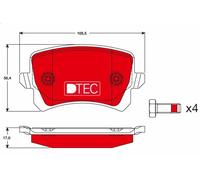 Kit pastiglie freno, Freno a disco TRW GDB1763DTE