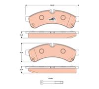 Set di pastiglie freno TRW GDB1780