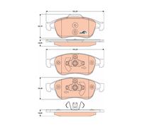 Kit pastiglie freno, Freno a disco TRW GDB1789 per DACIA NISSAN RENAULT