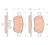 Kit Pastiglie Freno Freno A Disco Trw GDB1896 per Renault Assale Anteriore