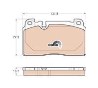 Set di pastiglie freno TRW GDB1974, anteriore