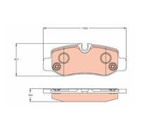 Kit Pastiglie Freno Freno A Disco Trw GDB2102 per Mercedes Benz Mercedes Benz