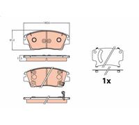 Kit pastiglie freno, Freno a disco TRW GDB2197 per TUCSON (TL, TLE) 1.7 2015-202