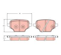 Kit pastiglie freno, Freno a disco TRW GDB2410