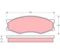 Kit pastiglie freno, Freno a disco - TRW GDB318