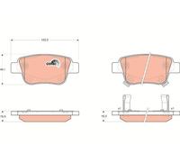Kit pastiglie freno, Freno a disco TRW GDB3337 compatibile con TOYOTA