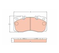 Kit Pastiglie Freno Freno A Disco Trw GDB5068 per Iveco Assale Anteriore