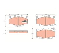 Set di pastiglie freno TRW GDB797, anteriore