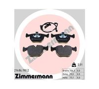 Kit Pastiglie Freno Freno A Disco Zimmermann 21486.190.2 per Bmw
